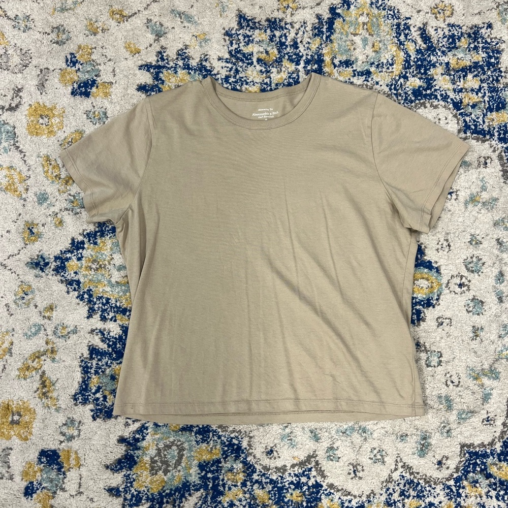 NWOT Abercrombie Cropped Cotton Boxy Tee